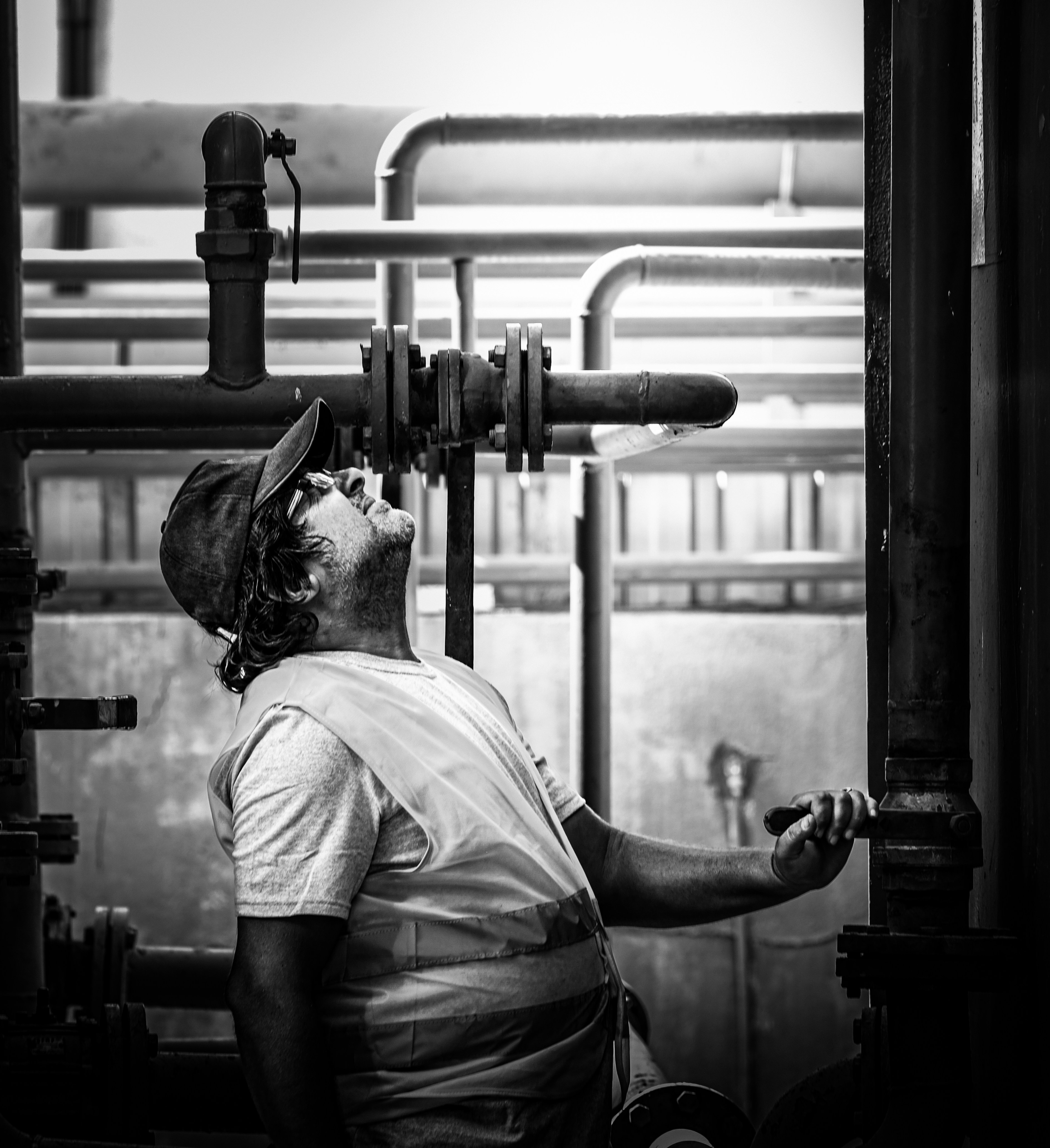 Professional plumbing tools and pipes